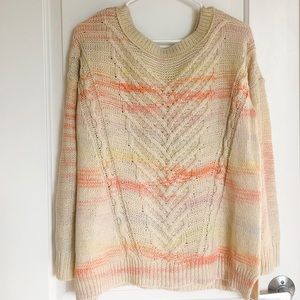American Eagle Outfitters Cream Sweater